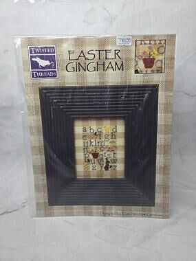 2005 Twisted Threads Cross Stitch Pattern ONLY Easter Gingham